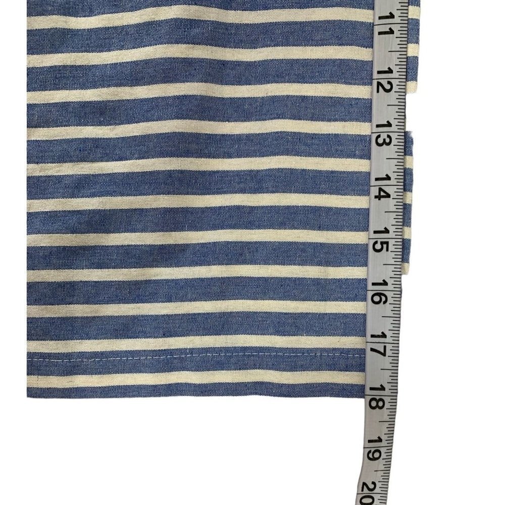 Women's Blue & White Stripe Pants Jumpsuit - Picture 7 of 8